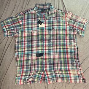 POLO RALPH LAUREN MENS BRAND NEW BUTTON UP SHORT SLEEVE SHIRT MULTICOLOR 3XLT